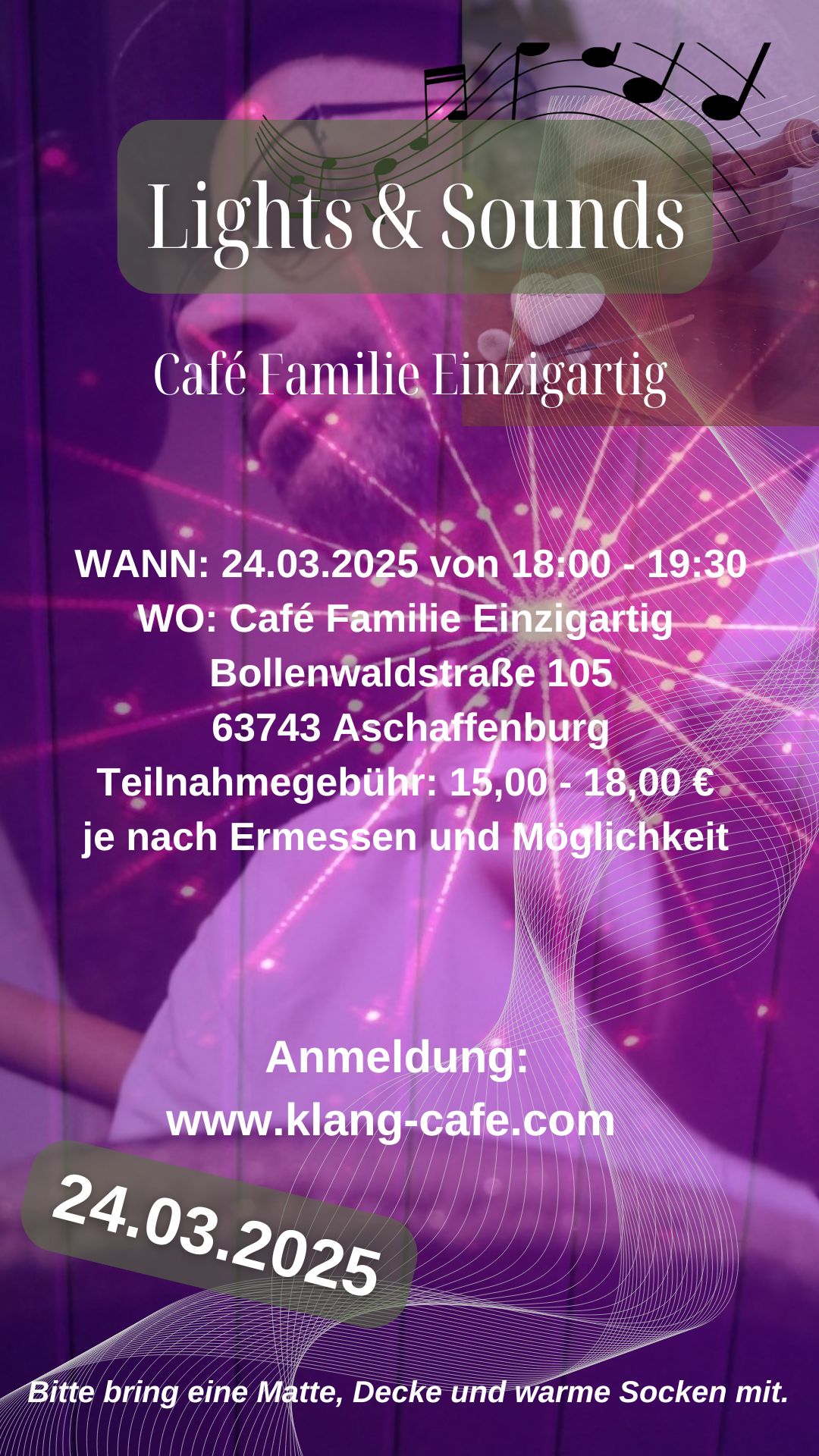 Lights & Sounds im Café Familie Einzigartig